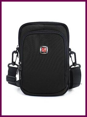 Nylon Waterproof Crossbody Bag Mini Shoulder Bag Travel Passport Wallet